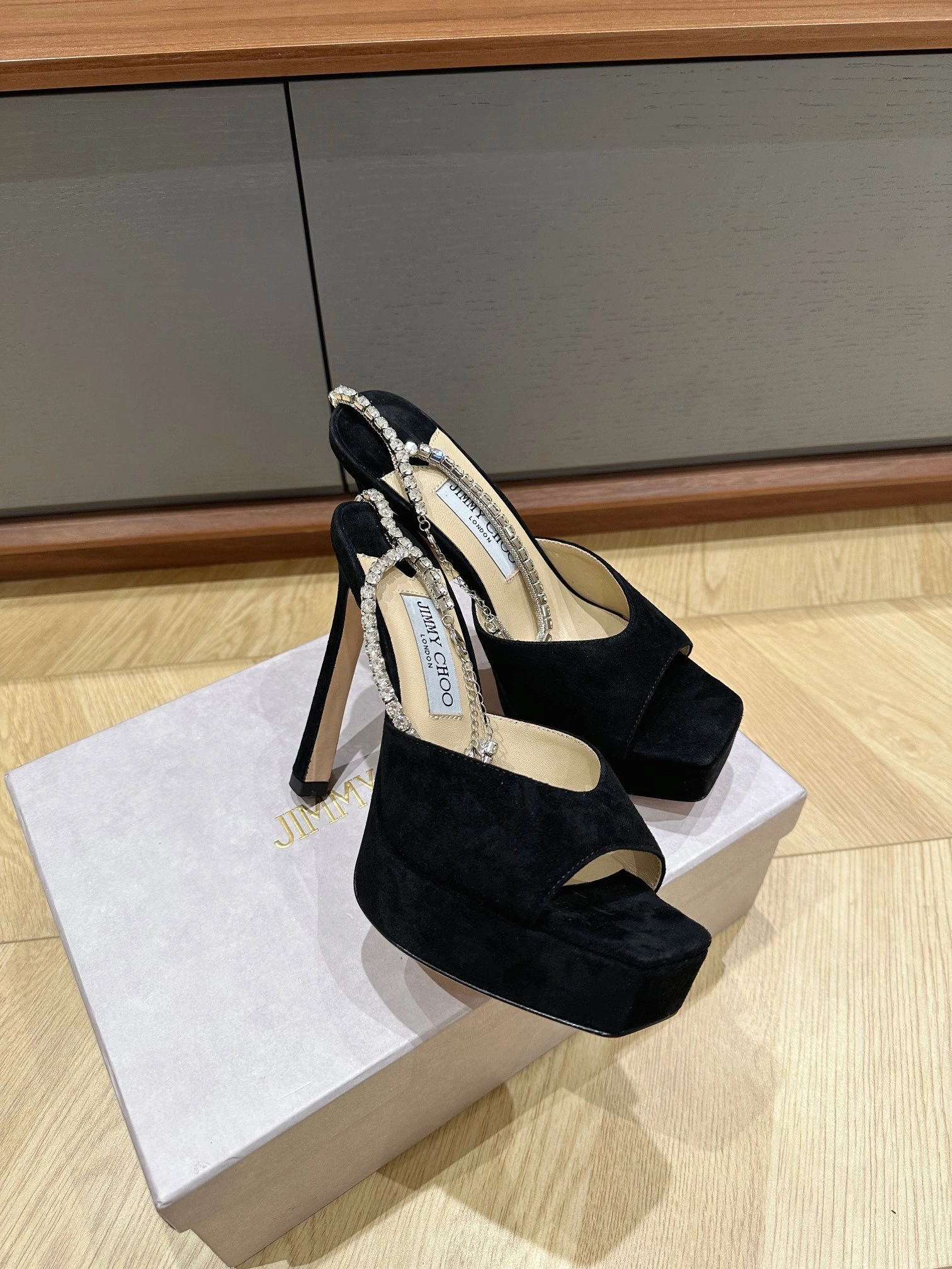 COCO- SAEDASANDALPF125EWA Heel height：13CM Waterproof: 3.5cm sheepskin item:D-X03C1482